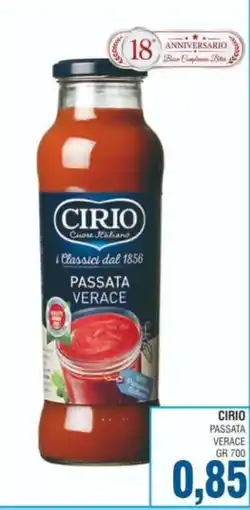 Bitar CIRIO PASSATA VERACE offerta