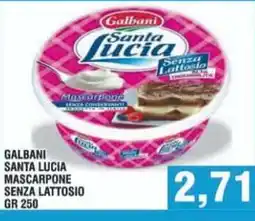 Bitar Galbani Santa Lucia Mascarpone Senza Lattosio offerta
