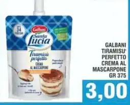 Bitar GALBANI TIRAMISU' PERFETTO CREMA AL MASCARPONE offerta