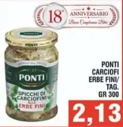 Bitar PONTI SPICCHI DI CARCIOFINI ALLE ERBE FINI offerta