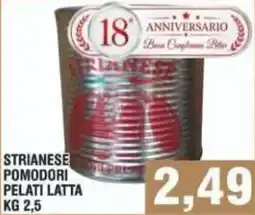 Bitar STRIANESE POMODORI PELATI LATTINA offerta
