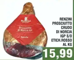 Bitar RENZINI PROSCIUTTO CRUDO DI NORCIA IGP offerta