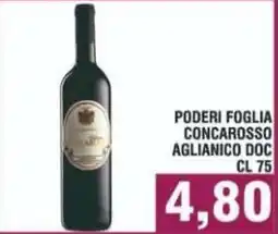 Bitar Poderi Foglia Concarrasso Aglianico DOC offerta