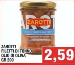 Bitar ZAROTTI FILETTI DI TONNO offerta