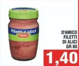Bitar filetti di alici D'Amico offerta