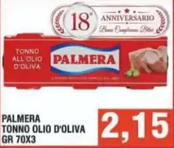 Bitar PALMERA TONNO OLIO D'OLIVA offerta