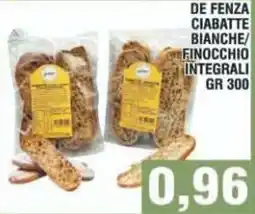 Bitar DE FENZA CIABATTE BIANCHE/FINOCCHIO INTEGRALI offerta