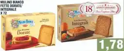 Bitar Mulino Bianco Fette Biscottate Dorate/Integrali offerta