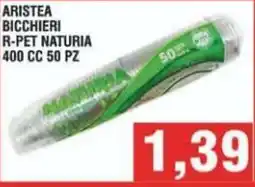 Bitar ARISTEA BICCHIERI R-PET NATURIA offerta
