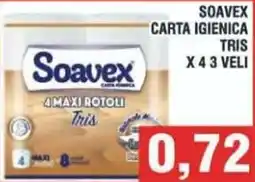 Bitar Soavex carta igienica tris offerta