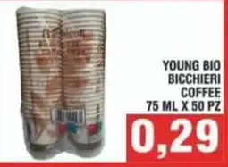 Bitar YOUNG BIO BICCHIERI COFFEE offerta