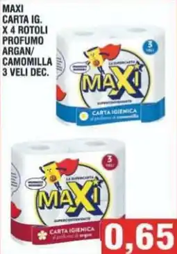 Bitar MAXI CARTA IG. PROFUMO ARGAN/CAMOMILLA offerta