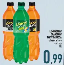 Ciro Amodio Lemonsoda/ oransoda/ twist gassosa classica/zero offerta