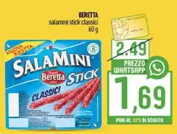 Ciro Amodio BERETTA salamini stick classici offerta