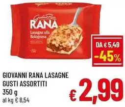 A&O Giovanni rana lasagne offerta
