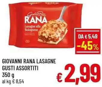 Giovanni rana lasagne