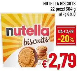 A&O Nutella biscuits offerta