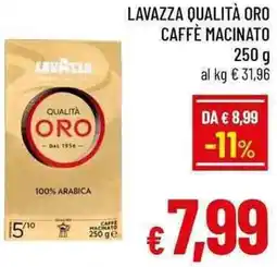 A&O Lavazza qualità oro caffè macinato offerta