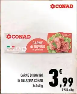 Conad City Carne di bovino in gelatina conad offerta