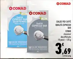 Conad City Cialde per caffè qualità espresso bar conad offerta