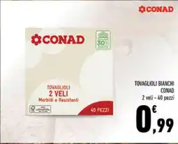 Conad City Tovaglioli bianchi conad offerta