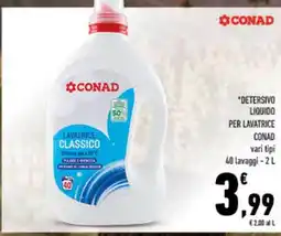 Conad City Detersivo liquido per lavatrice conad offerta