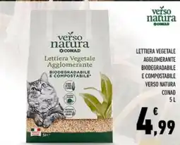 Conad City Lettiera vegetale agglomerante biodegradabile e compostabile verso natura conad offerta