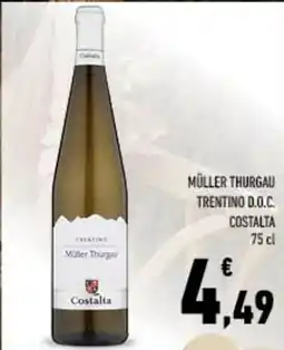 Conad City Müller thurgau trentino d.o.c. costalta offerta