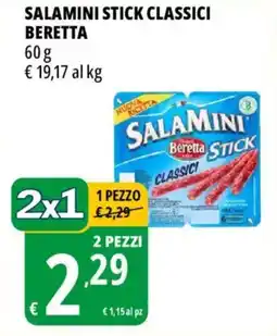 Tigros Salamini stick classici beretta offerta