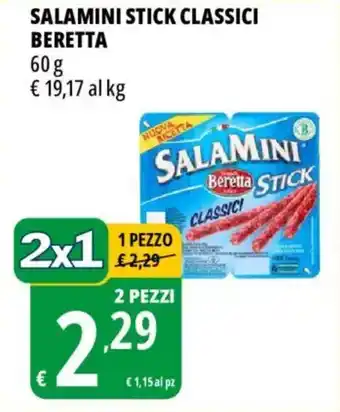 Tigros Salamini stick classici beretta offerta