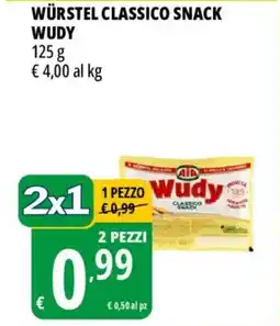 Tigros Würstel classico snack wudy offerta
