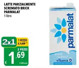 Tigros Latte parzialmente scremato brick parmalat offerta
