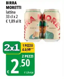 Tigros Birra moretti offerta
