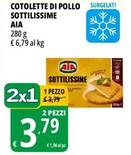 Tigros Cotolette di pollo sottilissime aia offerta