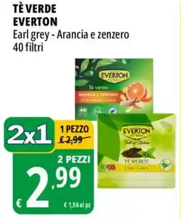 Tigros Tè verde everton offerta