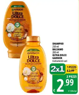 Tigros Shampoo, balsamo, ultra dolce garnier offerta