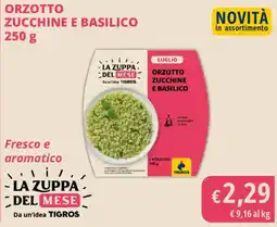 Tigros Orzotto zucchine e basilico offerta