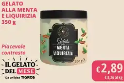 Tigros Gelato alla menta e liquirizia offerta