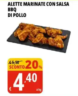 Tigros Alette marinate con salsa bbq di pollo offerta