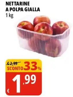 Tigros Nettarine a polpa gialla offerta
