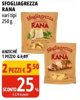 Tigros Sfogliagrezza rana offerta