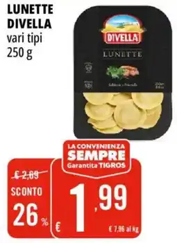 Tigros Lunette divella offerta