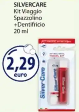 Acqua & Sapone SILVERCARE Kit Viaggio Spazzolino +Dentifricio offerta