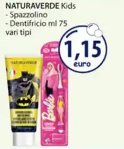 Acqua & Sapone NATURAVERDE Kids Spazzolino - Dentifricio offerta