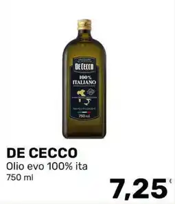 Iper Tosano DE CECCO Olio evo 100% ita offerta
