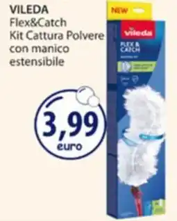 Acqua & Sapone VILEDA Flex&Catch Kit Cattura Polvere con manico estensibile offerta