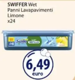 Acqua & Sapone SWIFFER Wet Panni Lavapavimenti Limone offerta