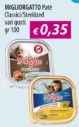Acqua & Sapone MIGLIORGATTO Patè Classici/Sterilized offerta