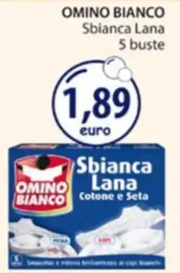 Acqua & Sapone OMINO BIANCO Sbianca Lana 5 buste offerta