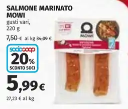 Coop Salmone marinato MOWI offerta